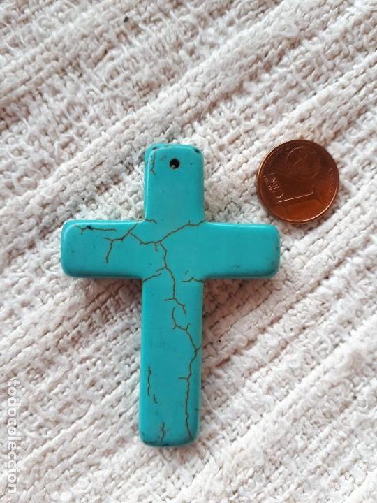 Joyeria: Colgante cruz turquesa - Foto 1
