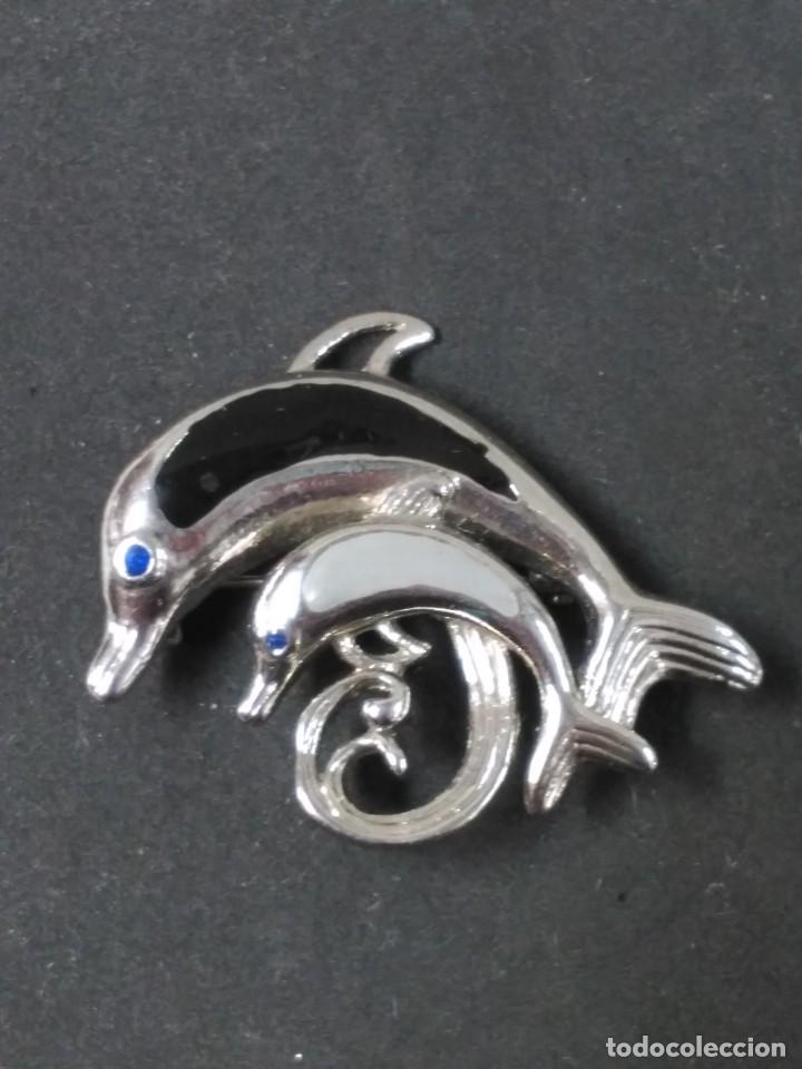Joyeria: BROCHE DE BISUTERIA EN METAL DELFINES - Foto 3