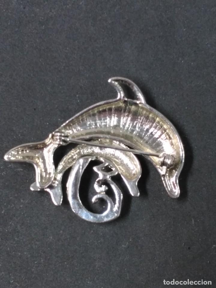 Joyeria: BROCHE DE BISUTERIA EN METAL DELFINES - Foto 4