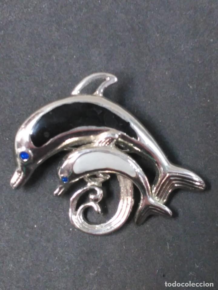 Joyeria: BROCHE DE BISUTERIA EN METAL DELFINES - Foto 1