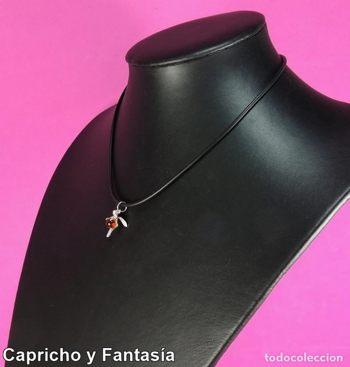 Joyeria: Colgante hada de plata y &aacute;mbar n&ordm; 566CHA