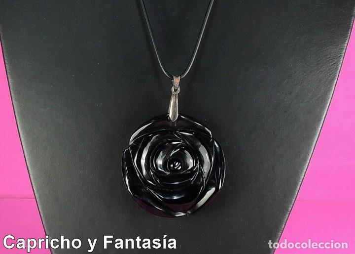 Joaillerie: Colgante rosa de &aacute;gata negra n&ordm; 654CRAN