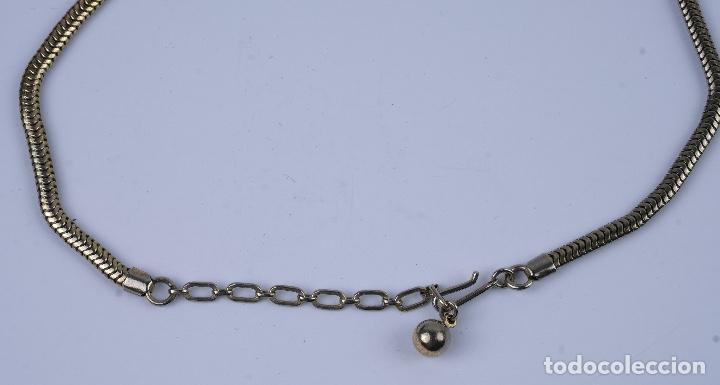 Joyeria: Collar en metal dorado con cristal - Foto 3