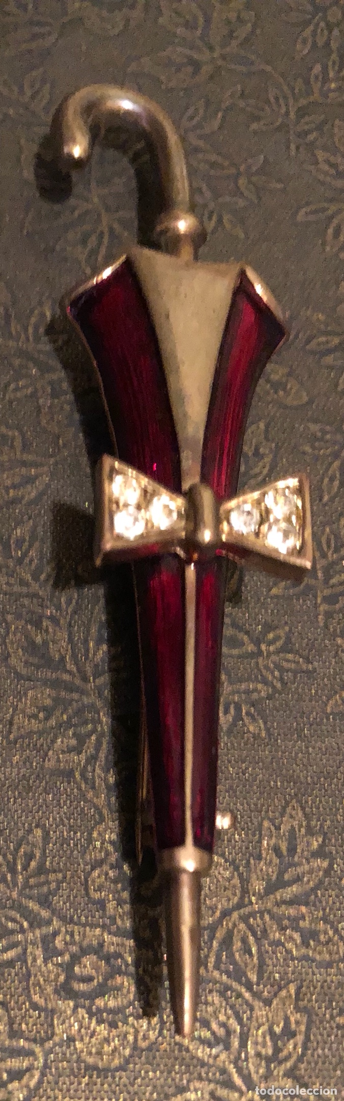 Joyeria: Bonito broche en bronce, y esmalte, de los a&ntilde;os 70 - Foto 2