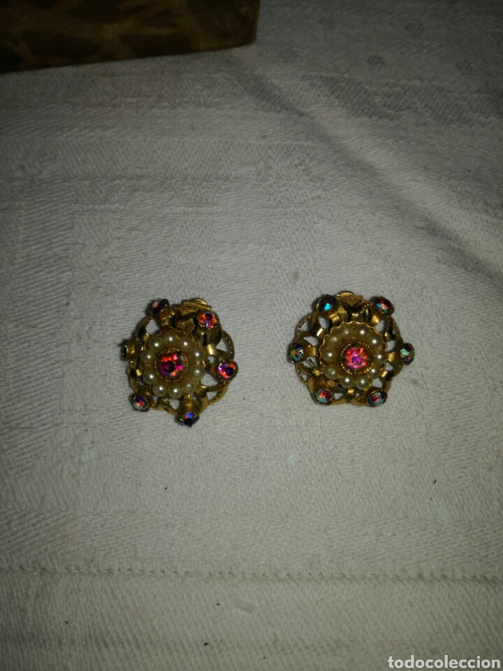 Joyeria: Pareja de pendientes de bisuter&iacute;a de pellizco - Foto 1