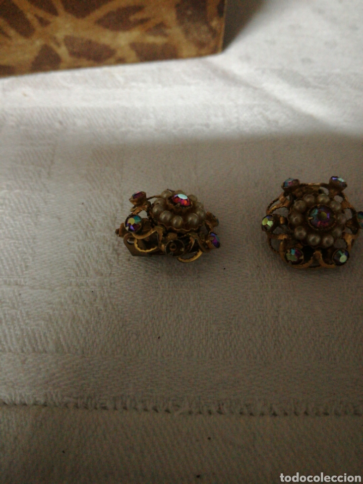 Joyeria: Pareja de pendientes de bisuter&iacute;a de pellizco - Foto 2