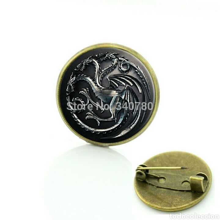 Joyeria: Broche Daenerys bronce cristal c&uacute;pula - Foto 1