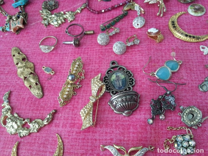 Joyeria: Lote de piezas y restos bisuteria - Foto 3