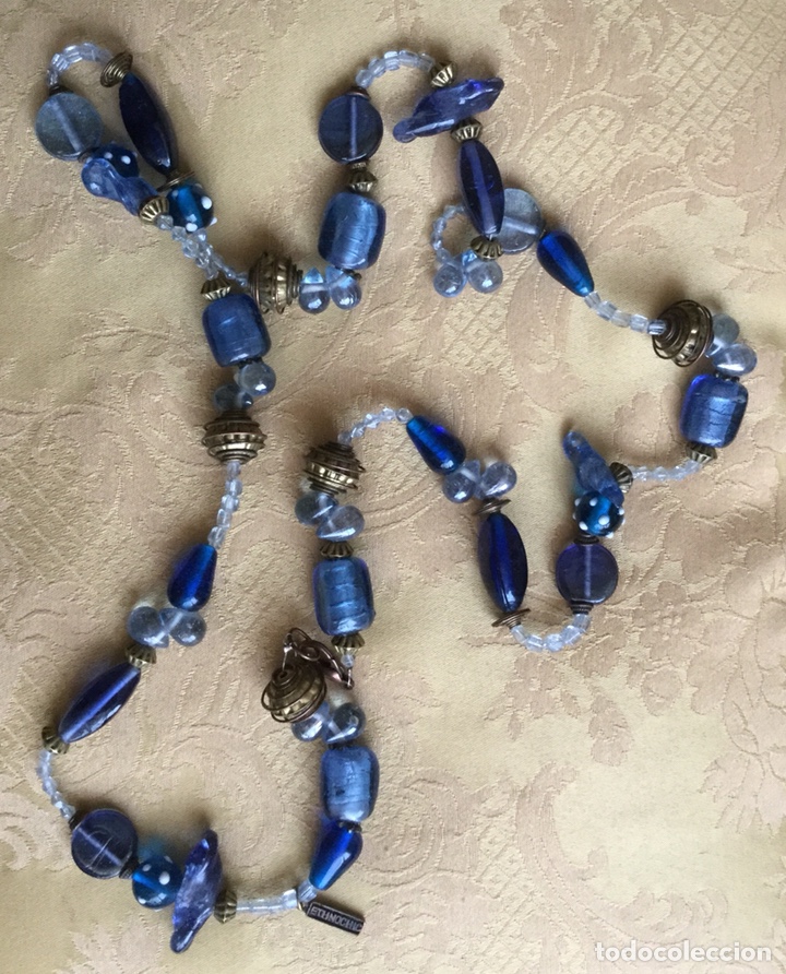 Joyeria: COLLAR LARGO CRISTAL DE MURANO EN AZULES - Foto 2