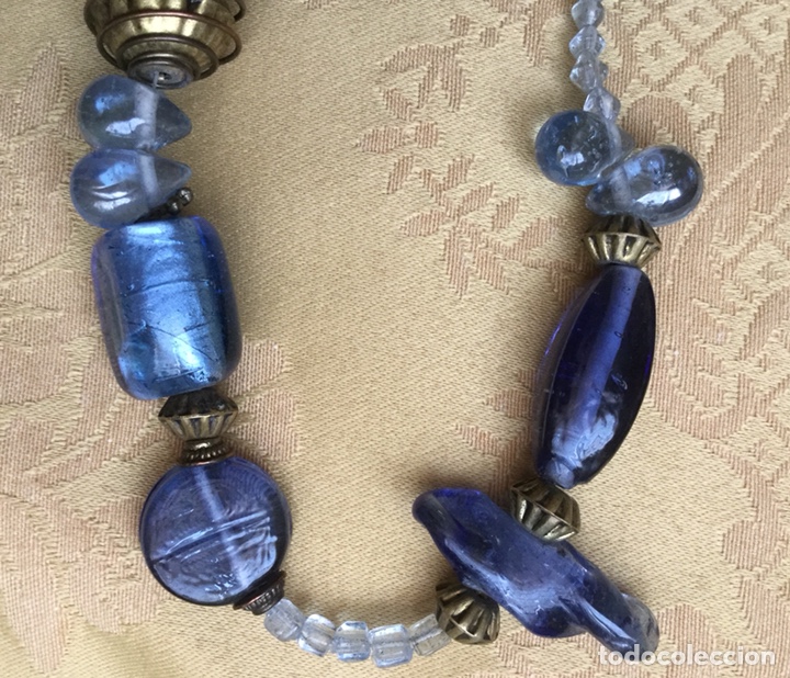 Joyeria: COLLAR LARGO CRISTAL DE MURANO EN AZULES - Foto 4
