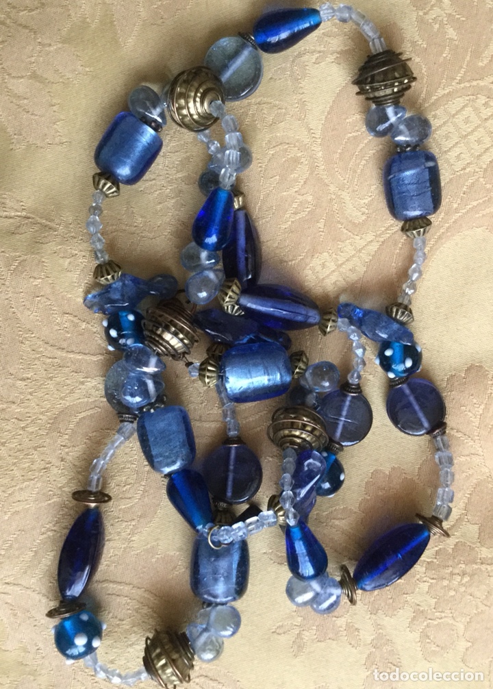 Joyeria: COLLAR LARGO CRISTAL DE MURANO EN AZULES - Foto 6