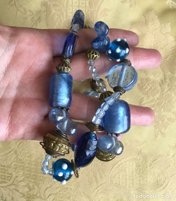 Joyeria: COLLAR LARGO CRISTAL DE MURANO EN AZULES - Foto 8