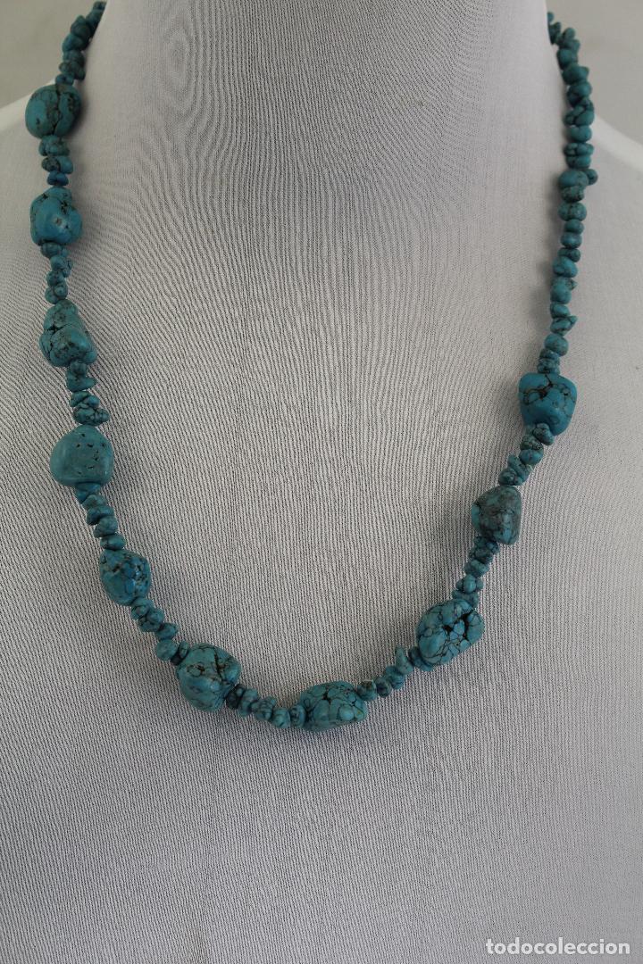 Joyeria: collar turquesa en bruto - Foto 1