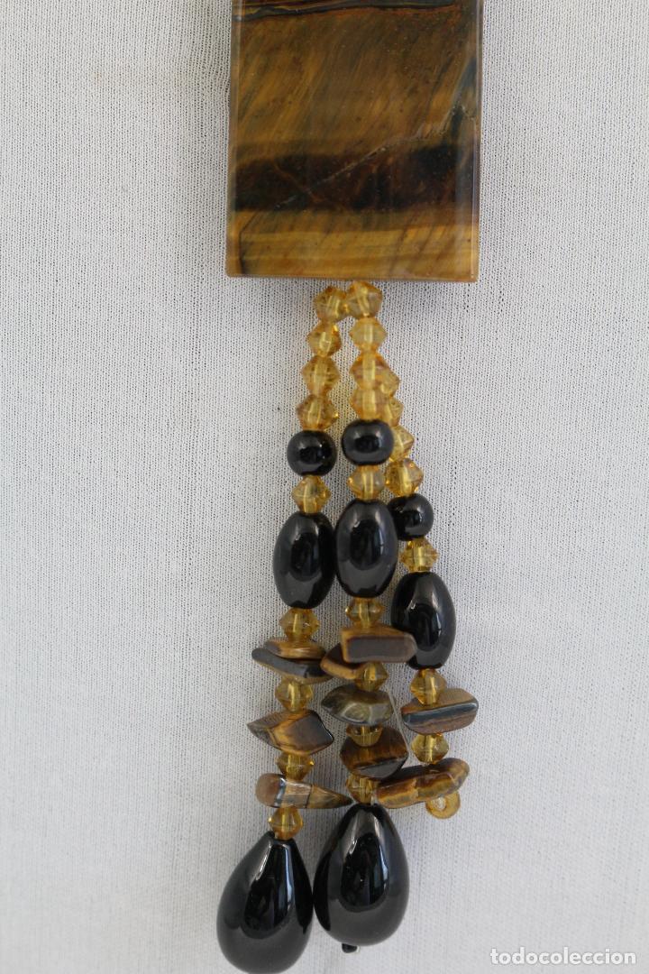 Joyeria: collar ojo de trigre con cuentas de onix - Foto 4