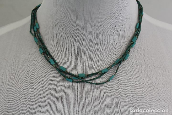 Joyeria: collar de varias con turquesas - Foto 1
