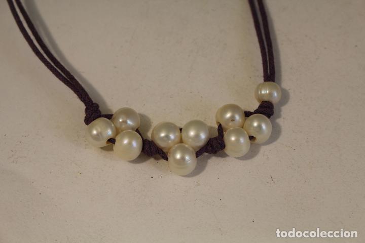 Joyeria: pulsera en cordon con perlas - Foto 1