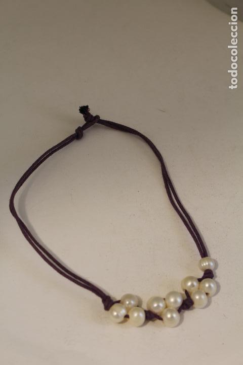 Joyeria: pulsera en cordon con perlas - Foto 3
