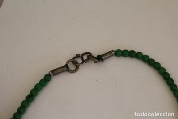 Joyeria: pulsera de agata verde con perlas - Foto 5