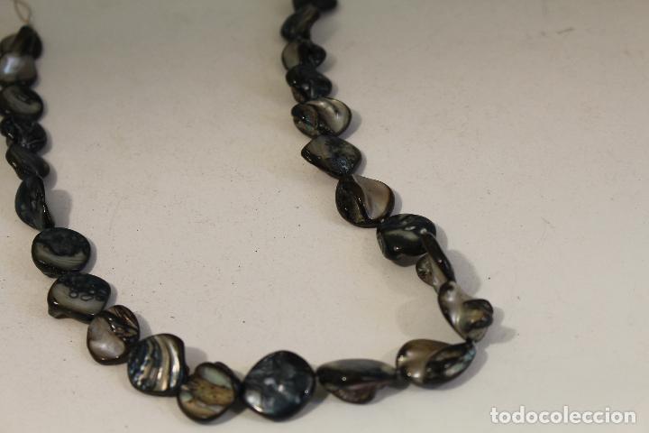Joyeria: collar de nacar azul - Foto 2