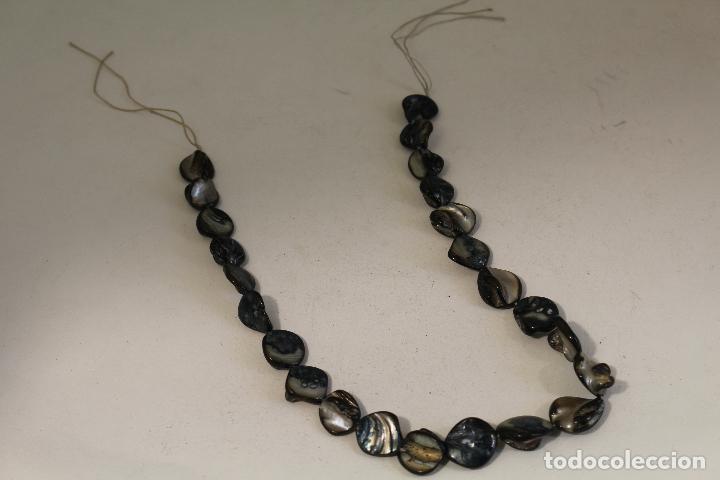 Joyeria: collar de nacar azul - Foto 4