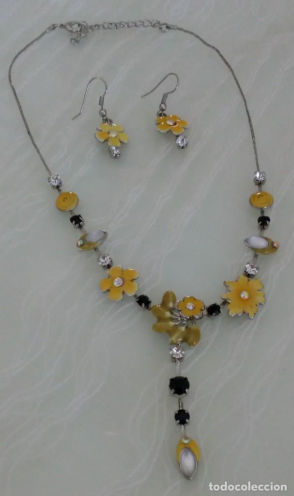 Joyeria: Aderezo de bisuter&iacute;a, collar y pendientes