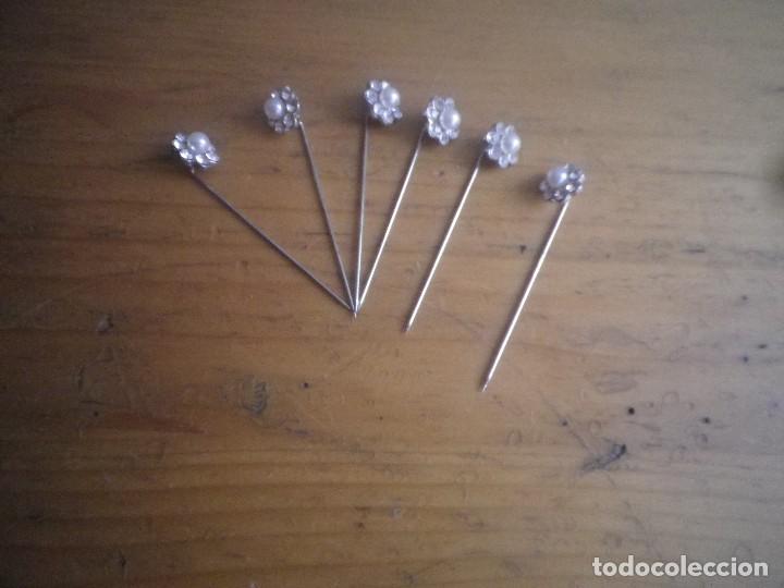 Schmuck: 100 ALFILERES PERLA Y FLOR