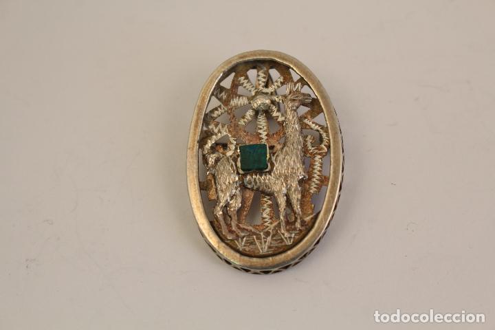 Joyeria: colgante broche con llama en plata de ley - Foto 5