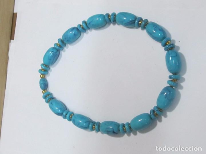 Joyeria: COLLAR DE TURQUESAS Y DETALLES DORADOS - Foto 2