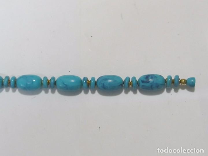Joyeria: COLLAR DE TURQUESAS Y DETALLES DORADOS - Foto 3
