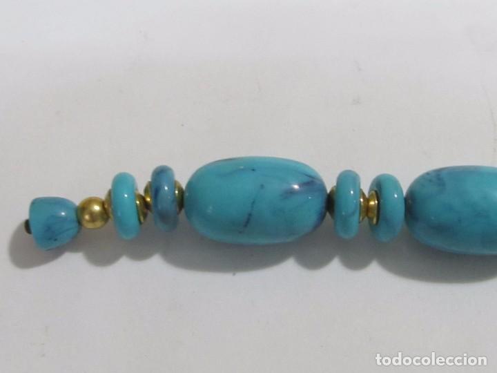 Joyeria: COLLAR DE TURQUESAS Y DETALLES DORADOS - Foto 4