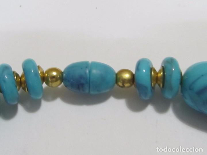 Joyeria: COLLAR DE TURQUESAS Y DETALLES DORADOS - Foto 5
