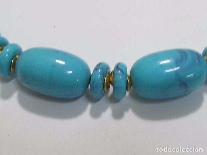 Joyeria: COLLAR DE TURQUESAS Y DETALLES DORADOS - Foto 6