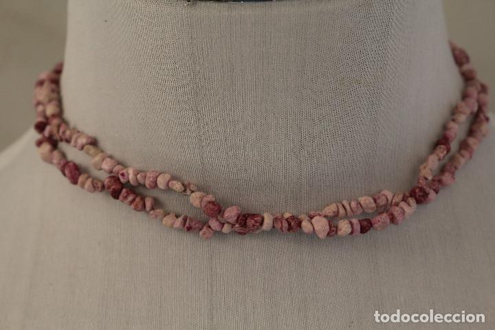 Schmuck: collar largo rosa