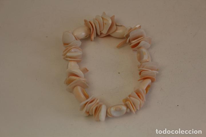 Joyeria: pulsera de conchas rosadas - Foto 2