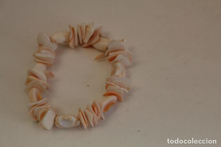 Joyeria: pulsera de conchas rosadas - Foto 4