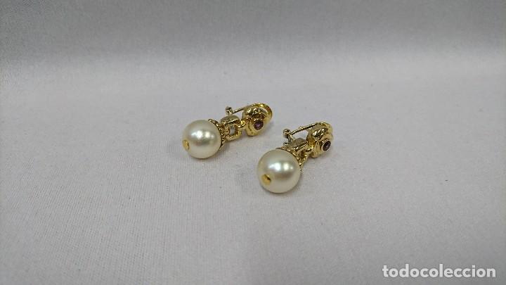 Joyeria: PENDIENTES DORADOS CON PERLA, BISUTERIA - Foto 1