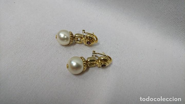 Joyeria: PENDIENTES DORADOS CON PERLA, BISUTERIA - Foto 2