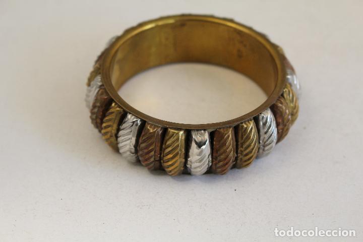 Joyeria: pulsera de laton con 3 oros - Foto 2