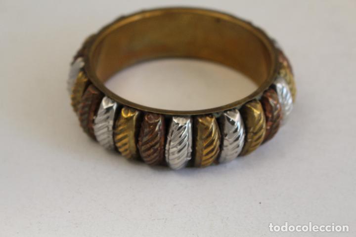 Joyeria: pulsera de laton con 3 oros - Foto 3