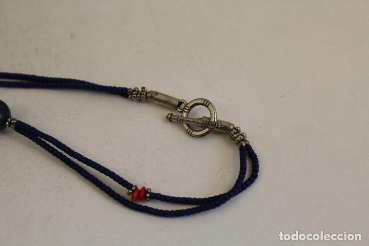 Joyeria: collar largo con lapilazuli y naranja - Foto 5