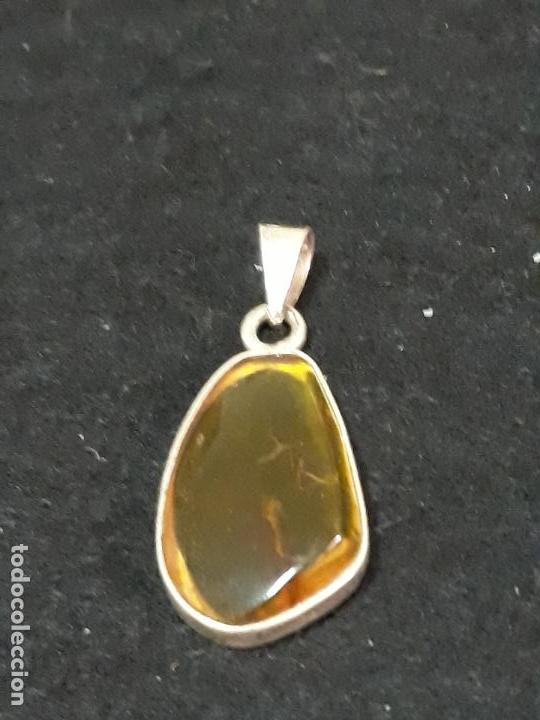 Joyeria: AMBAR ENMARCADO EN PLATA - Foto 1