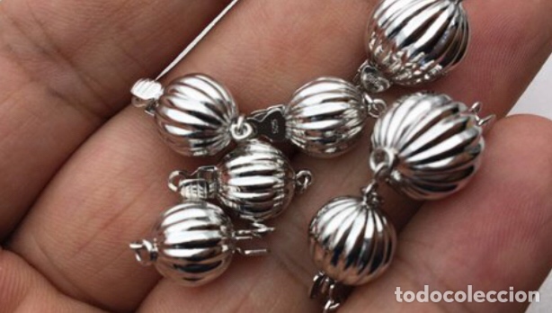 Schmuck: Cierre de plata de ley 925 en forma de bola gallonada
