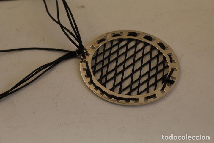 Joyeria: collar de plata y cordon color negro - Foto 2