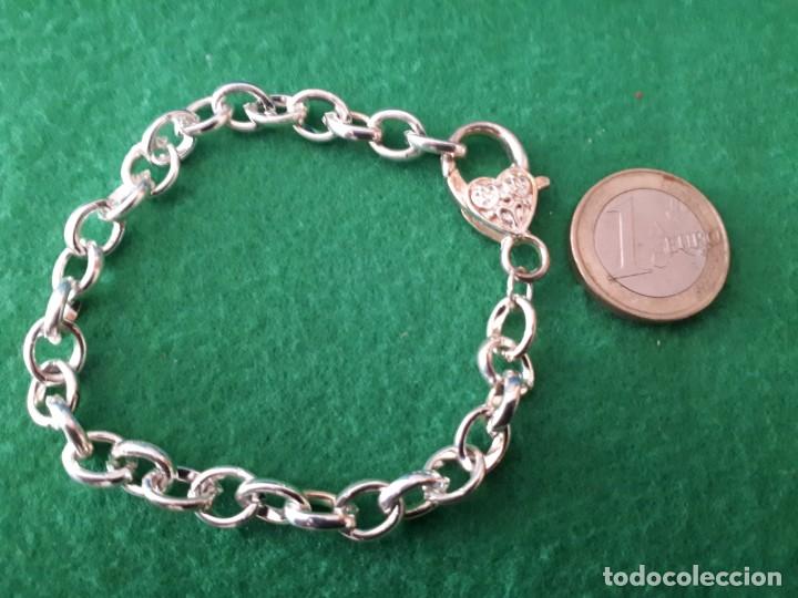 Joyeria: Pulsera Dorada Cierre Candado Forma Coraz&oacute;n - Foto 4