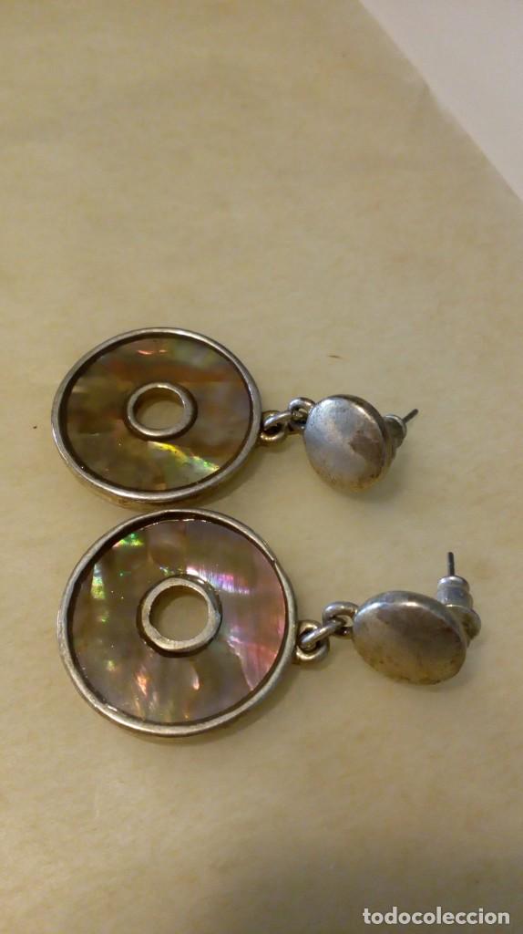 Joyeria: Pendientes plateados y nacarados - Foto 2