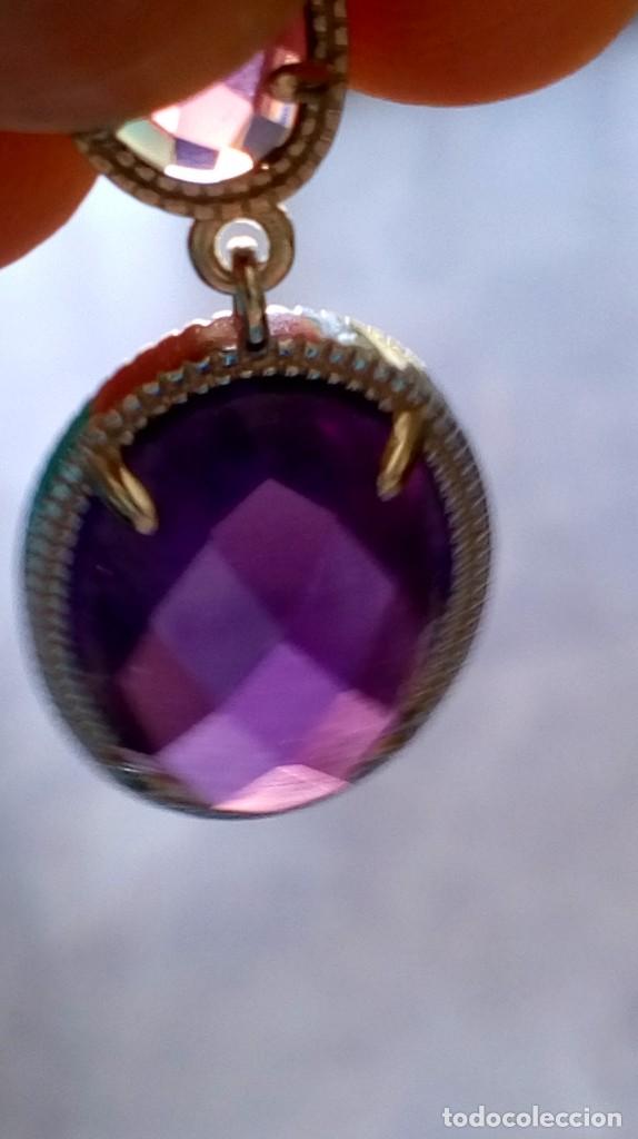 Joyeria: Pendientes de plata y s&iacute;mil amatistas - Foto 12