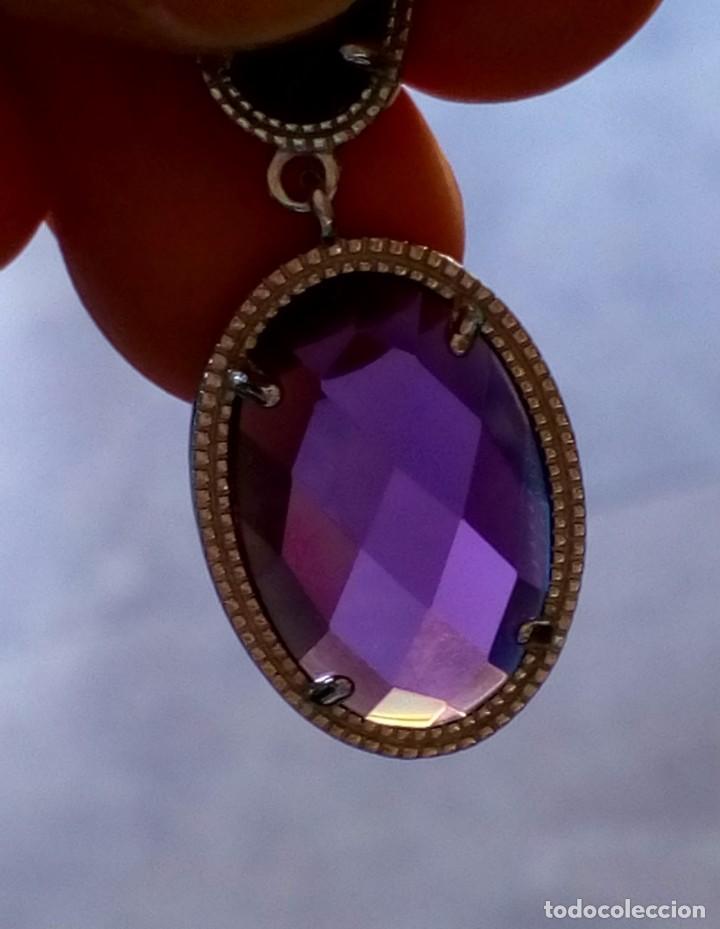 Joyeria: Pendientes de plata y s&iacute;mil amatistas - Foto 13