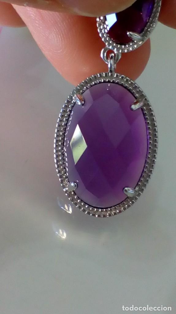 Joyeria: Pendientes de plata y s&iacute;mil amatistas - Foto 14
