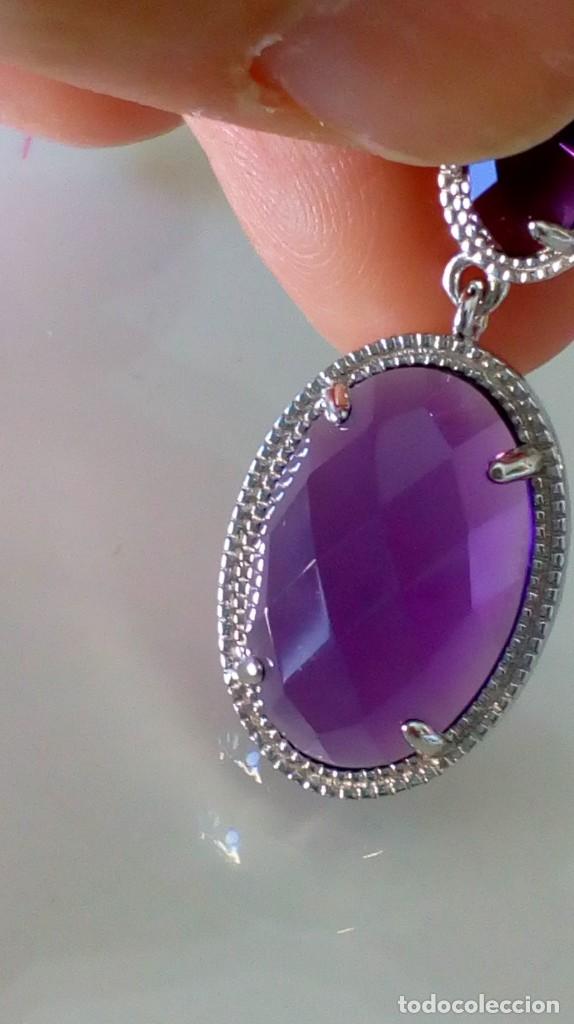 Joyeria: Pendientes de plata y s&iacute;mil amatistas - Foto 15