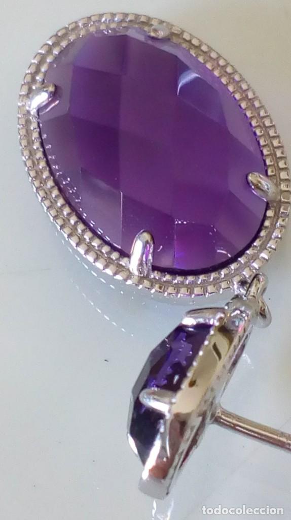 Joyeria: Pendientes de plata y s&iacute;mil amatistas - Foto 18